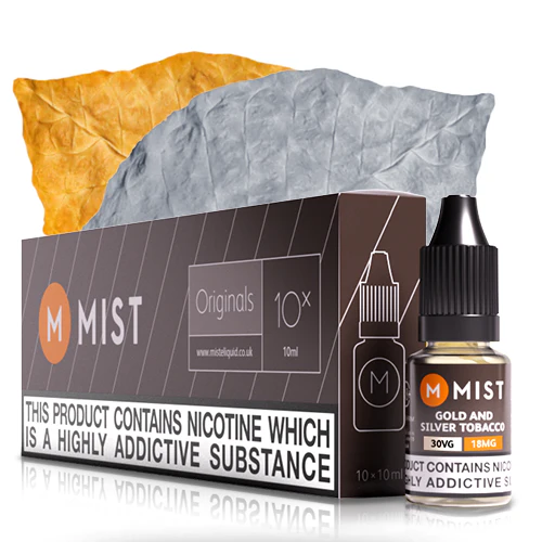 Gold and Silver Tobacco E Liquid (10x10ml) - Image 9