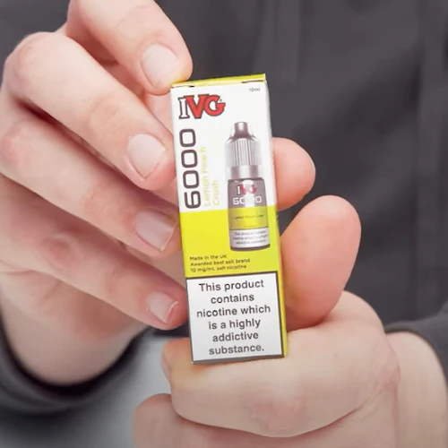 IVG 6000 Lemon Peach Crush Nic Salt - Image 2