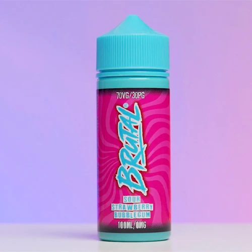 Just Juice - Brutal Sour Strawberry Bubblegum 100ml - Image 2