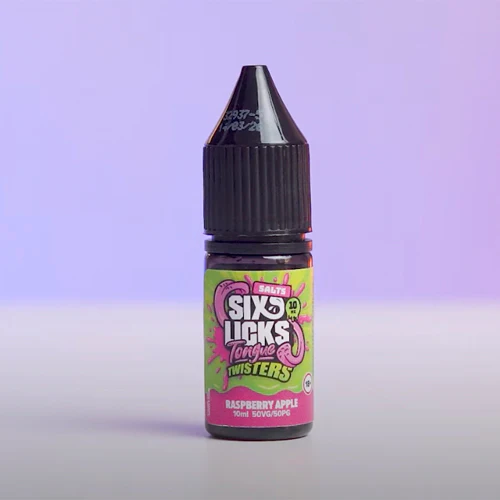 Six Licks Tongue Twisters Raspberry Apple Nic Salt - Image 2